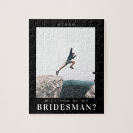 Quebra-cabeça Você será meu Bridesman Fotografia Minimalista Mod