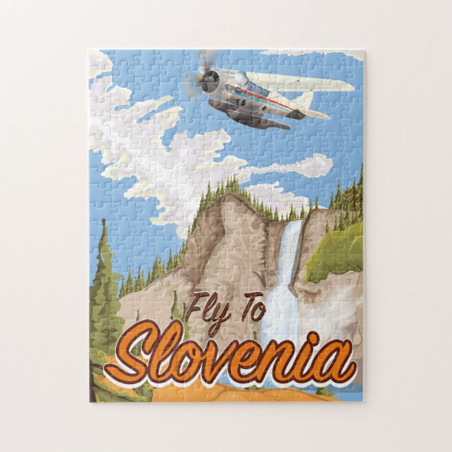 Quebra-cabeça Voe Para a Eslovênia (Vertical)