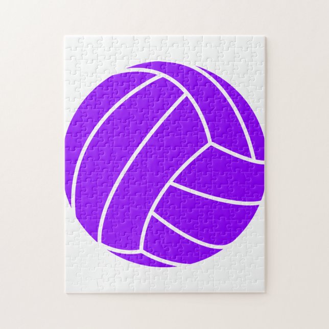 Quebra-cabeça Voleibol Violeta (Vertical)