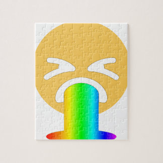 Quebra-cabeça vômito do arco-íris emoji