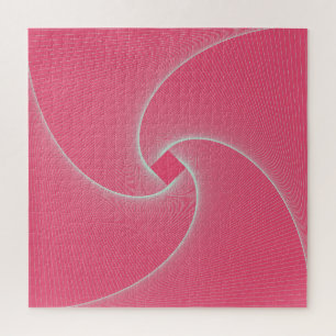 Quebra-cabeça Vórtex quadrado delineado, rosa-veludo.