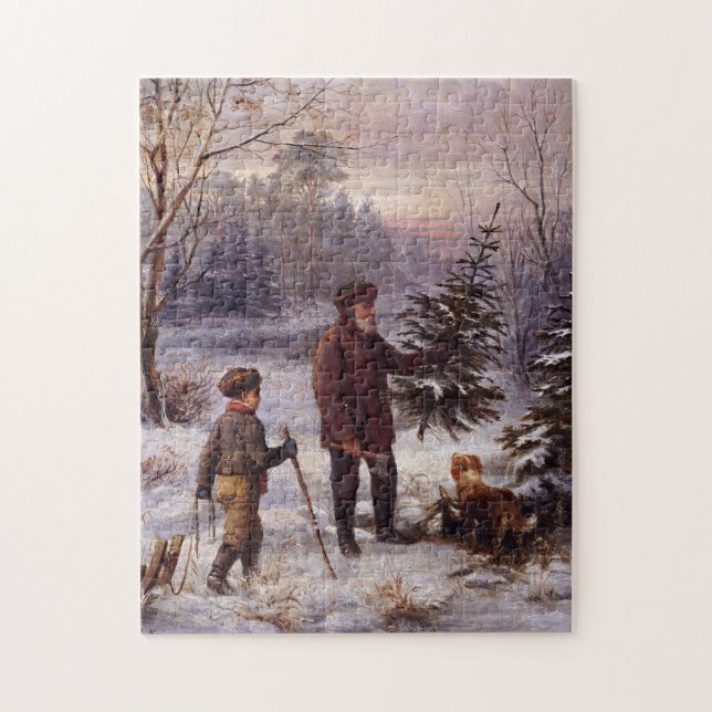 Quebra-cabeça Vorweihnacht Franz Krüger Árvore de Natal (Vertical)