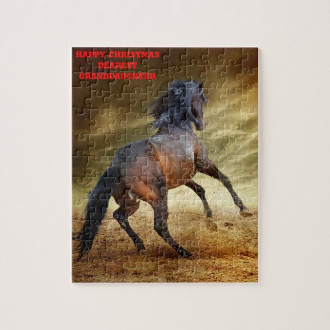 Quebra-cabeça Vovó de Natal. (Vertical)