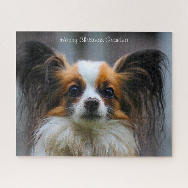 Quebra-cabeça Vovó de Natal. (Horizontal)