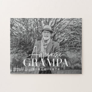 Quebra-cabeça Vovô Incrível Desde 20XX Foto Simples e Elegante