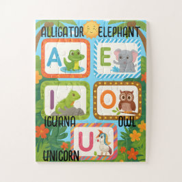 Quebra-cabeça Vowels Learning Puzzle for Kids