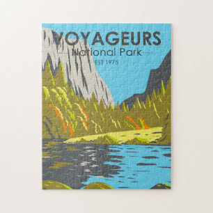 Quebra-cabeça Voyageurs National Park Minnesota Vintage