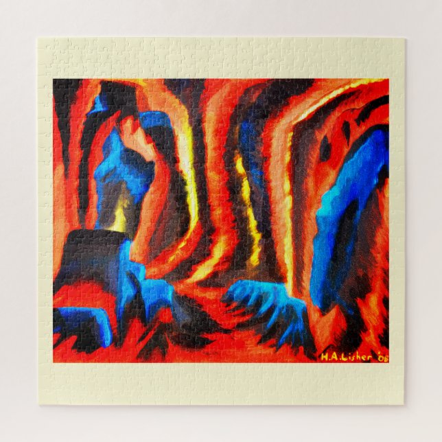 Quebra-cabeça vulcão dentro a (Vertical)