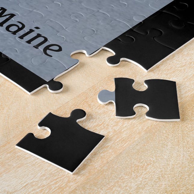 Quebra-cabeça w/Box do porto 11x14 de Boothbay do (Lateral)