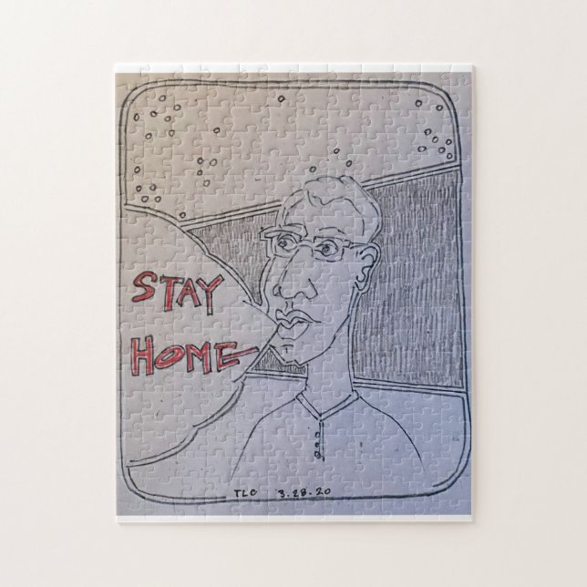 Quebra-cabeça w/Original Arte & Mensagem por Tony  (Vertical)