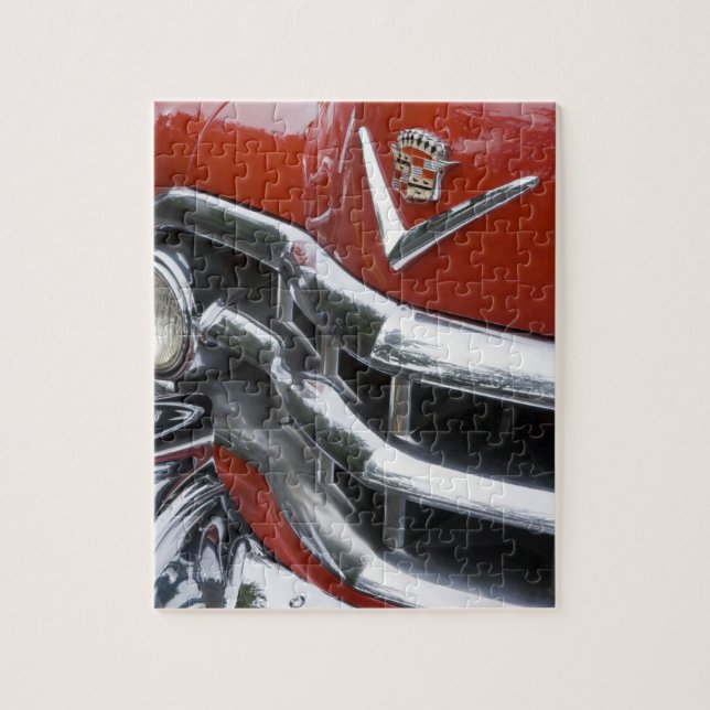 Quebra-cabeça WA, Seattle, automóvel americano clássico. 4 (Vertical)