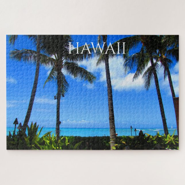 Quebra-cabeça Waikiki Hawaii (Horizontal)