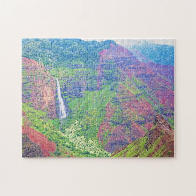 Quebra-cabeça Waimea Canyon - Kauai, Havaí - 11x14 - 252 pcs. (Horizontal)