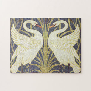 Quebra-cabeça Walter Crane Cisne, Junco E Íris Art Nouveau