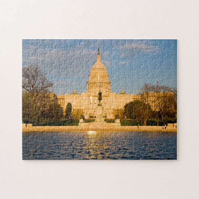Quebra-cabeça Washington DC. Capital do Estado. (Horizontal)