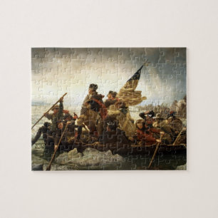 Quebra-cabeça Washington que cruza o Delaware - o Leutze (1851)