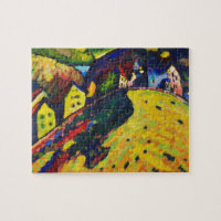 Wassily Kandinsky. Casas em Murnau. Expressionismo