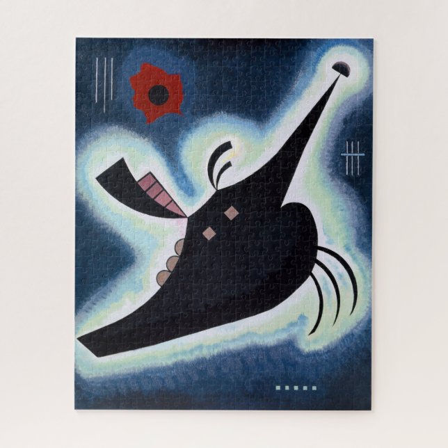 Quebra-cabeça Wassily Kandinsky - Preto Pontiagudo. (Vertical)