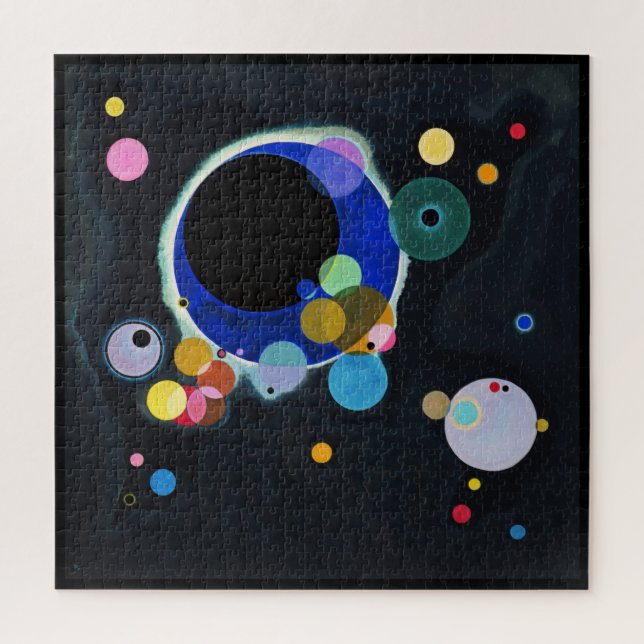 Quebra-cabeça Wassily Kandinsky, Vários Círculos (Vertical)