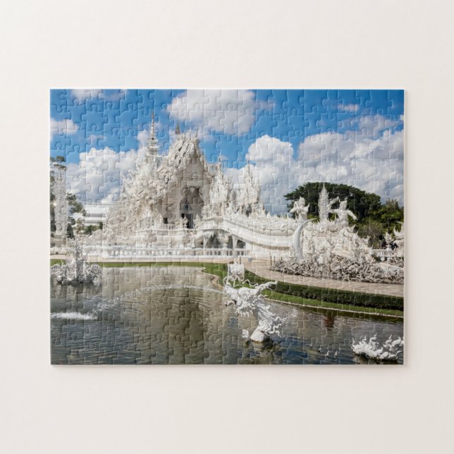 Quebra-cabeça Wat Rong Khun em Chiang Rai, Tailândia (Horizontal)