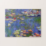 Quebra-cabeça Water Lily Pond Claude Monet Fine Art<br><div class="desc">Lírios d'água são um em uma série de pinturas de flores de lírio d'água do artista francês do Impressionismo, Claude Monet, pintando-os em seu lago de jardim em 1916. Claude Monet foi o fundador da pintura ao estilo Impressionismo usando cor e luz para pintar suas paisagens cênicas e paisagens sazonais....</div>