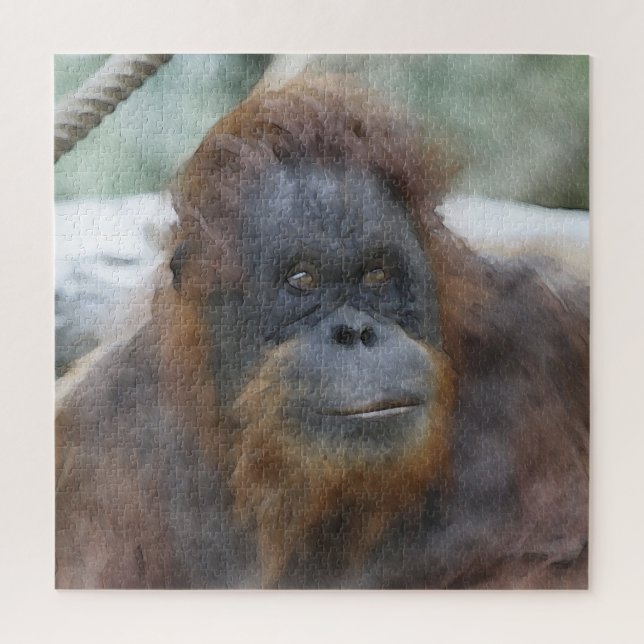 Quebra-cabeça Watercolor Orangotcolor (Vertical)