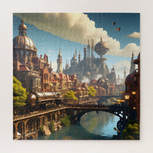 Quebra-cabeça Waterside Cidade Steampunk
