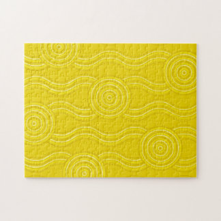 Quebra-cabeça Wattle Australian Dreamtime River Pattern