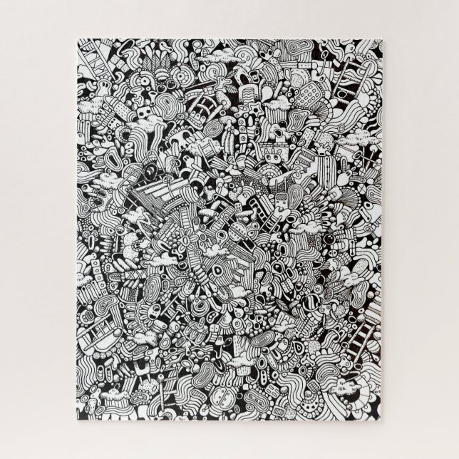 Quebra-cabeça Weird Shapes Detailed Cartoon Difficult (Vertical)