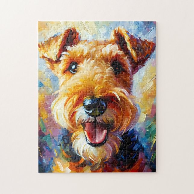 Quebra-cabeça Welsh Terrier Dog Acrylic Impressão Dog Dog Lover  (Vertical)