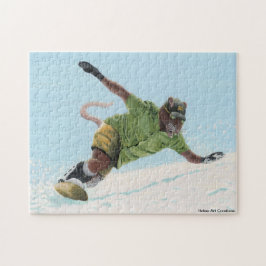 Quebra-cabeça Wererat Snowboarder Fantasy Art Medium Quebra-cabe