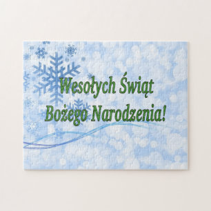 Quebra-cabeça Wesołych Świąt…! Feliz Natal no gf polonês