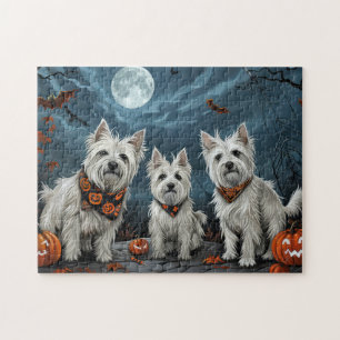 Quebra-cabeça West Highland Halloween Spooky