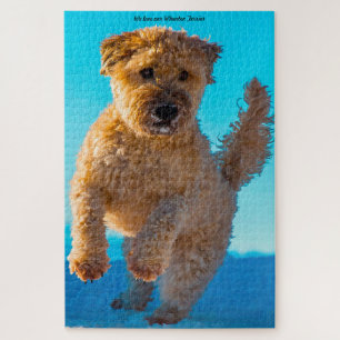 Quebra-cabeça Wheaten Terrier Cachorro Jogos de Puzzle. Quebra-c