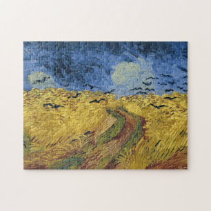 Quebra-cabeça Wheatfield with Crows (F779) Van Gogh Fine Art