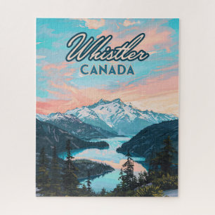 Quebra-cabeça Whistler Canada British Columbia Ski Resort Retro
