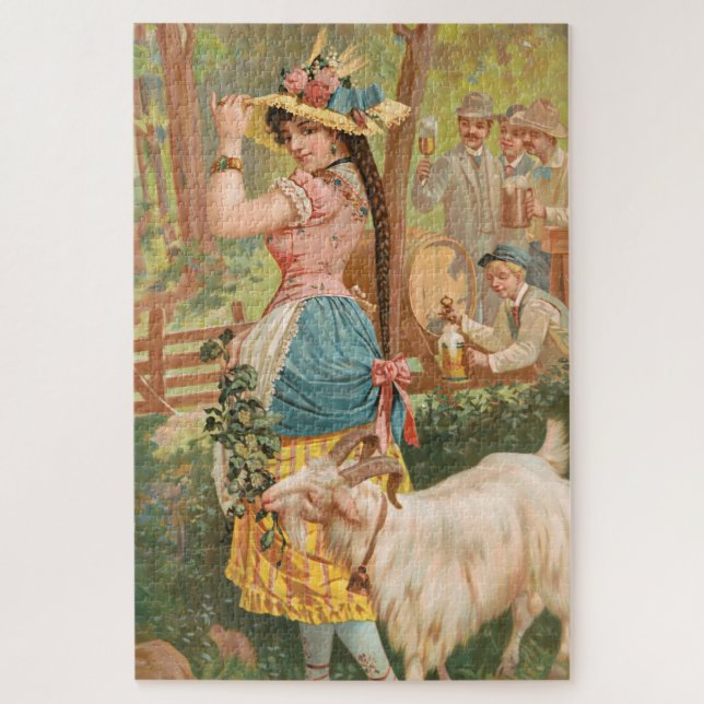 Quebra-cabeça White Bock (1889) por Henry Jerome Schile (Vertical)