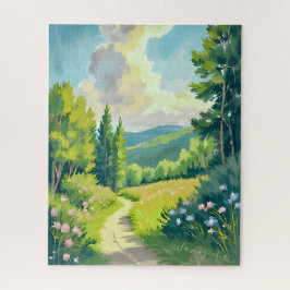 Quebra-cabeça White Mountains | New Hampshire Landscape Painting