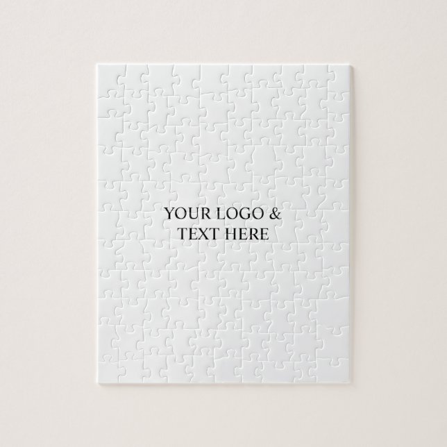 Quebra-cabeça White Personalized – Your Logo & Text Here (Vertical)