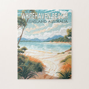 Quebra-cabeça Whitehaven Beach Queensland Austrália Viagem Art