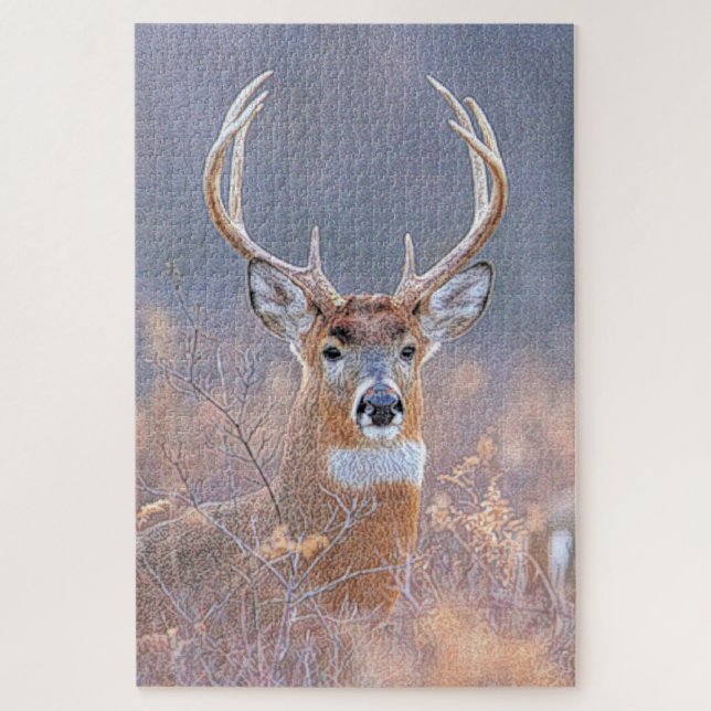 Quebra-cabeça Whitetail Buck em Painting (Vertical)