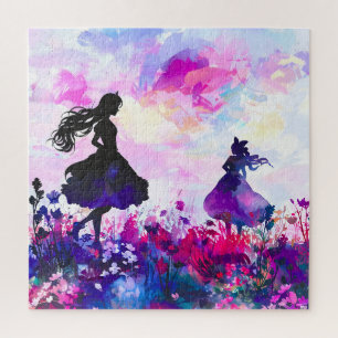 Quebra-cabeça Wildflower Wonderland Watercolor