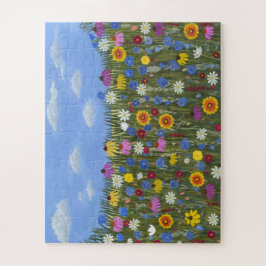 Quebra-cabeça Wildflowers with Daisies