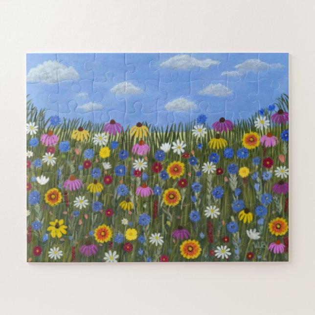 Quebra-cabeça Wildflowers with Daisies (Horizontal)