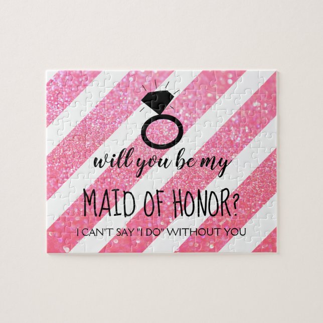 Quebra-cabeça Will You Be My Bridesmaid MOH Puzzle - Your Ring (Horizontal)