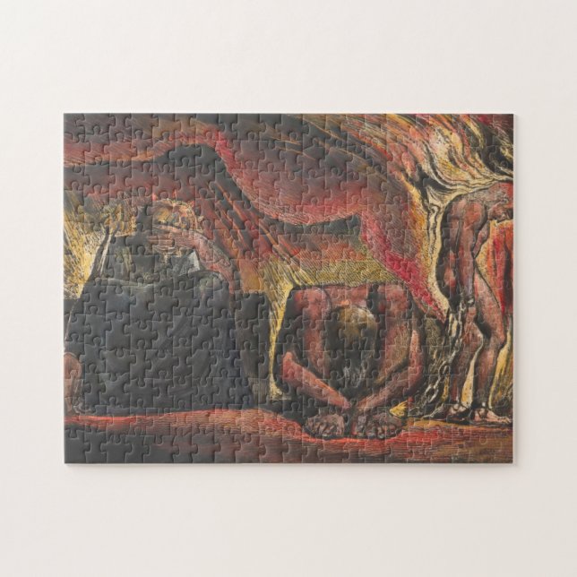 Quebra-cabeça William Blake Skofeld vestindo algemas forjadas pe (Horizontal)