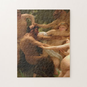 Quebra-cabeça William Bouquereau - Ninfas e Satyr 1873
