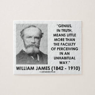 Quebra-cabeça William James Genius Percebendo Uma Maneira Inhabi