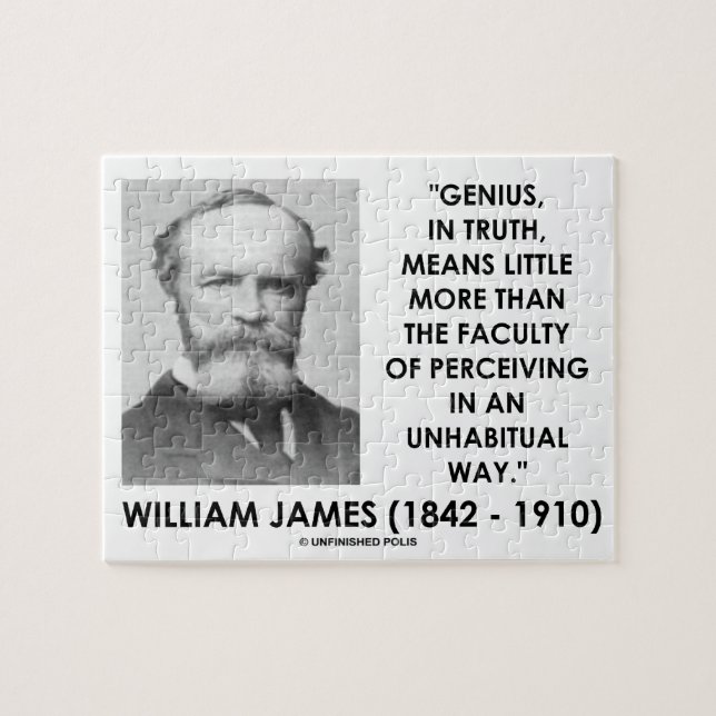 Quebra-cabeça William James Genius Percebendo Uma Maneira Inhabi (Horizontal)