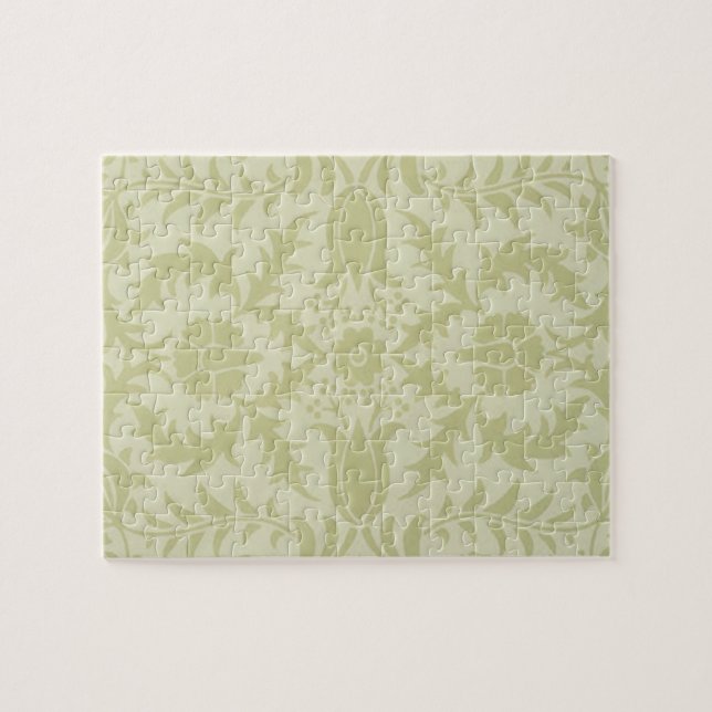 Quebra-cabeça William Morris Borage Wedding Soft Green (Horizontal)